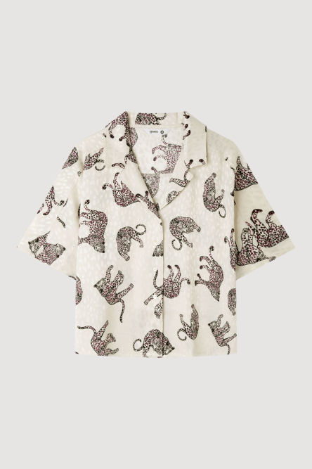 Camisa estampado jaguar - Gisela