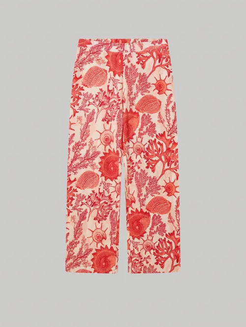 Pantalón largo estampado coral - Gisela