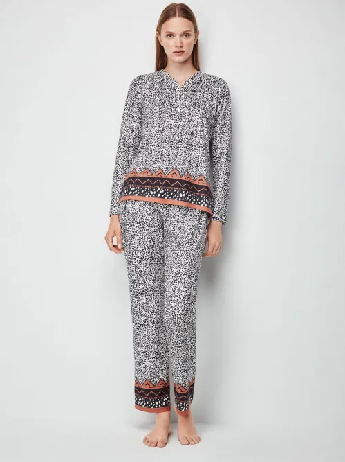 Pijama largo animal print - Gisela