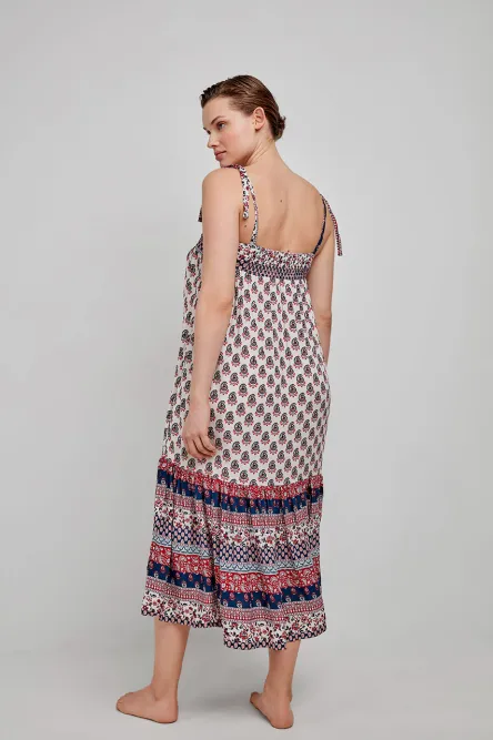 Vestido estampado tirantes - Gisela